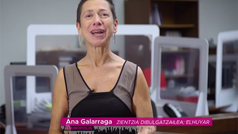 Koronabirusaren kontrako neurriak modu bisualean erakutsi dizkigu Ana Galarragak "Teknopolis" saioan