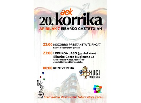 Korrika girotzeko festa Gaztetxean