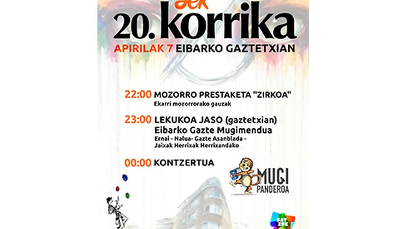 Korrika girotzeko festa Gaztetxean