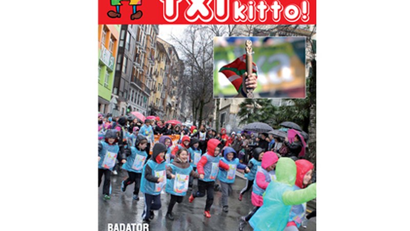 Korrika-ri buruzko erreportajea Txikitto! hilabetekarian