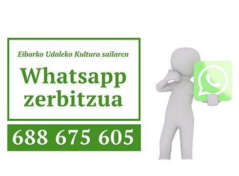 Kultura sailaren informazioa zabaltzeko Whatsapp zerbitzua ipini dute martxan