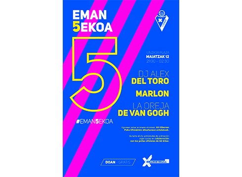 La Oreja de Van Gogh taldearen kontzertua SD Eibarren eskutik