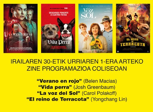 “La voz del Sol” eta “Vida perra” “Verano en rojo”-ri gehituko zaizkie Coliseo antzokian