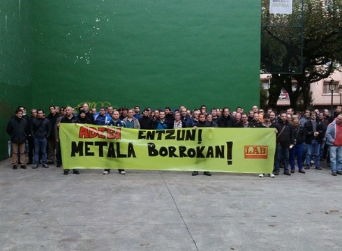 LAB sindikatuko metaleko ordezkariak Hernanin batu dira