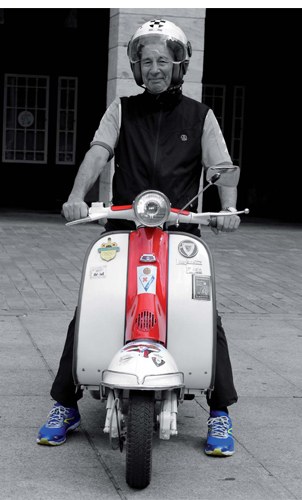 "Lambretta, bere hasieratik gure eta mundu osoko errepideetatik bueltaka" (Ramon Beitia)