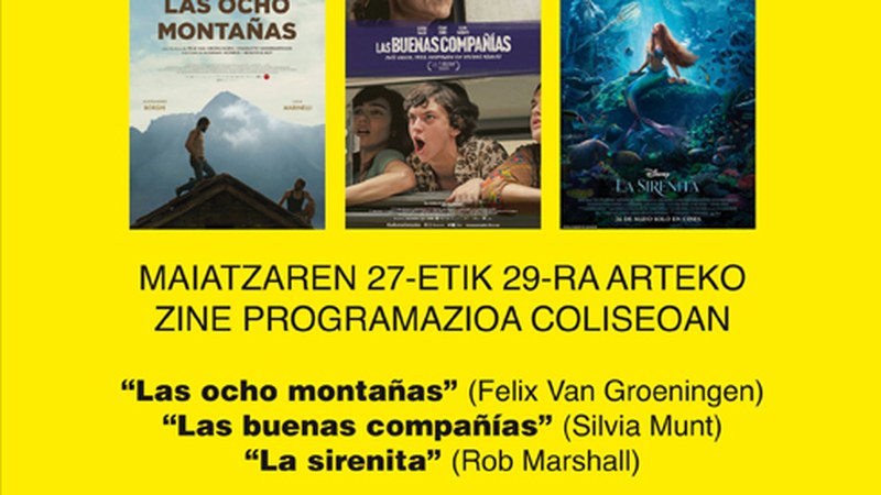 “Las buenas compañías” eta “La sirenita” Coliseo antzokiko asteburuko zine-karteldegian