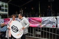 Latuno Bando txarangaren erritmora hasi da Euskaraldia Eibarren