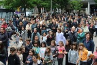 Latuno Bando txarangaren erritmora hasi da Euskaraldia Eibarren