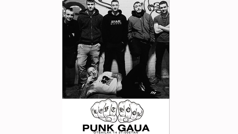 Left Hook Eibarko punk taldea arituko da gaur Belekon