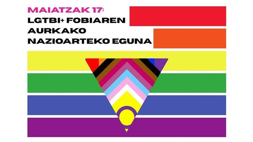 LGTBI+ Fobiaren Aurkako Nazioarteko Eguna aldarrikatzeko ekintzak antolatu dira datozen egunetarako