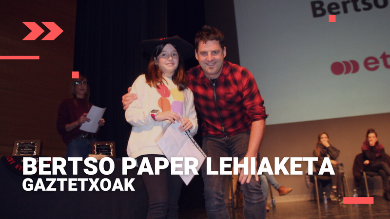 Libe Arizagak irabazi du Bertso Paper Lehiaketa gaztetxoen atalean