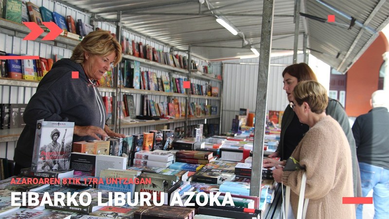 Literaturako nobedade guztiak biltzen dituen azoka azaroaren 17ra arte egongo da Untzagan