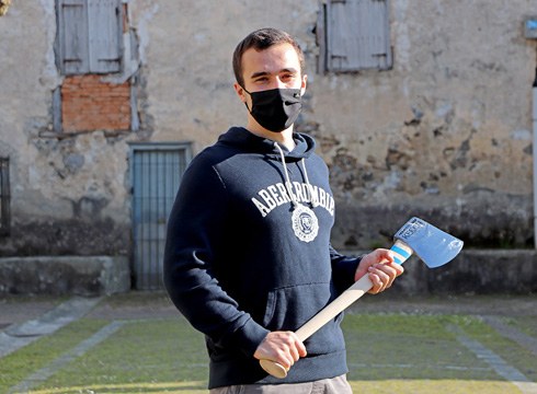 Lizarran ere oso nagusi izan zen Hodei Ezpeleta Urrezko Aizkolari Txapeldunen Ligako finalean