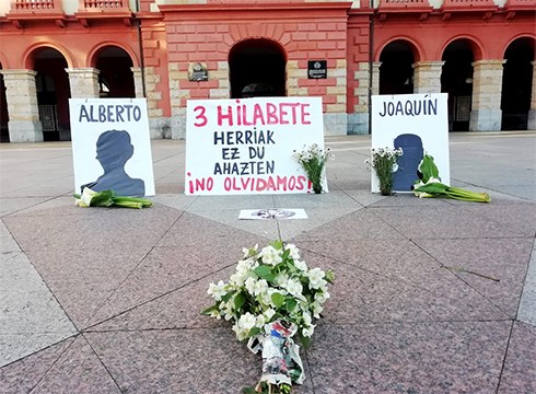 Lore eskaintza egingo da, Zaldibarren luizia gertatu zela hiru hilabete betetzen direla gogoratzeko