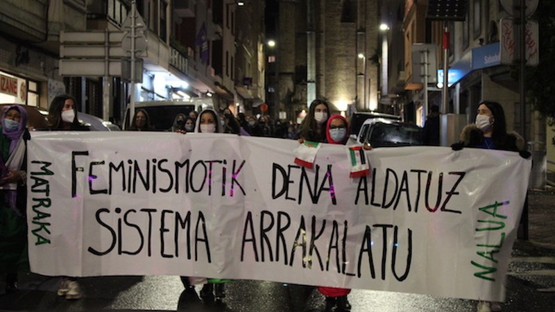 M8_Nalua eta Matraka talde feministek deitutako manifestazioa