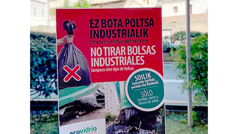 Mankomunitateak beira birziklatzea sustatu nahi du Eibarko eta Ermuko tabernetan