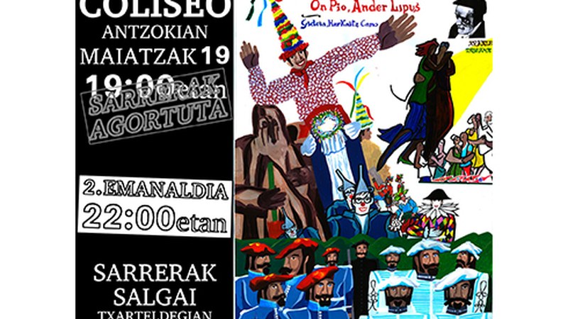 Martin Zalakain ikuskizunaren bigarren emanaldirako sarrerak salgai