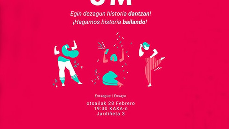 Martxoaren 8an egingo den dantzarako entsegu orokorra egingo da Kaxan barixakuan