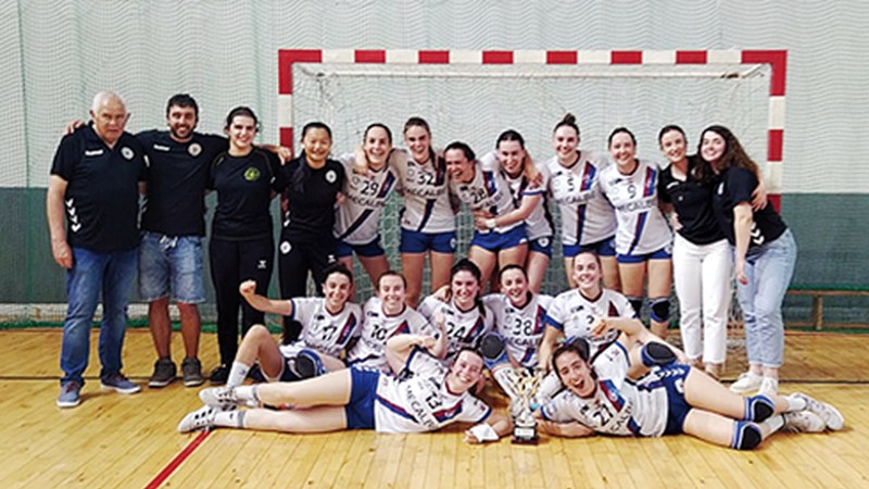 Mecalbe Eibar Eskubaloiak Gipuzkoako Kopa bereganatu du Elgoibarri irabazita