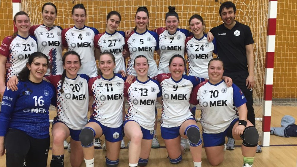 Mek Eskubaloiko gizonezkoak garaile Uharten eta emakumezkoak galtzaile Zaragozan