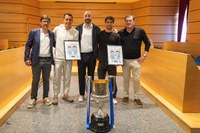 Mikel Oyarzabal eta Jon Gorrotxategi futbolariek herrikideen beroa jaso zuten ostiralean