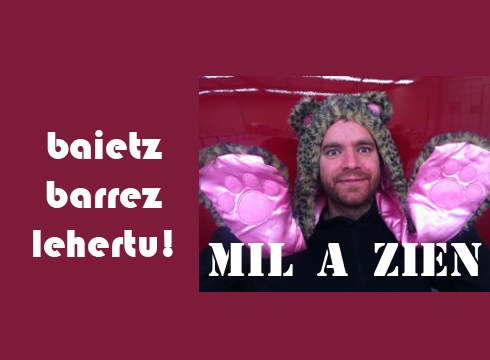 "Mil a zien" bakarrizketa gaur 19:00etan