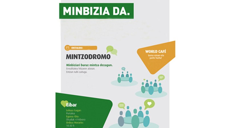 Minbiziari buruz berba egiteko mintzodromoa egongo da Portalean otsailaren 4an, herritarrentzako ekitaldi irekia