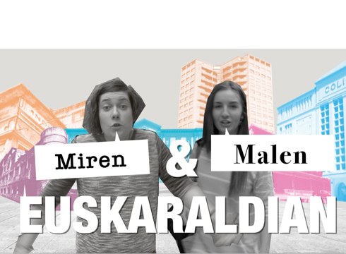 Dagoeneko ikusgai dago "Miren&Malen Euskaraldian" bideoblogaren lehen bideoa