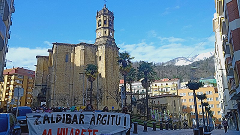 Mobilizazio jendetsuak egin ziren Zaldibarko hondamenditik 11 hilabetera