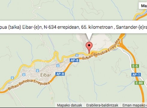 Motorzale bat larriki zauritu da goizean Arrajolako tunelean gertatu den istripuan