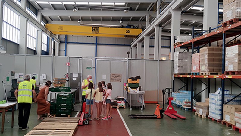 Munduari Kolorea Ematen GKE-ko ikasleek Elikagaien Bankuarentzat janaria batuko dute Untzagan asteburuan