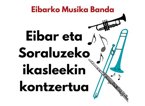 Musika Bandak kontzertua eskainiko du Eibarko eta Soraluzeko musika eskolen laguntzarekin