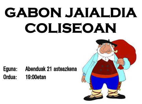 Musika eskolako ikasleek Gabonetako kontzertua emango dute gaur Coliseoan