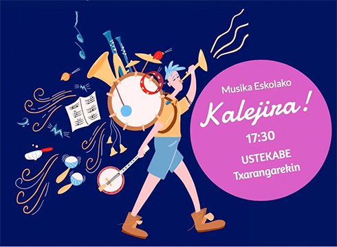 Musika Eskolakoek kalejira egingo dute bihar arratsaldean Santa Zezilia ospatzeko