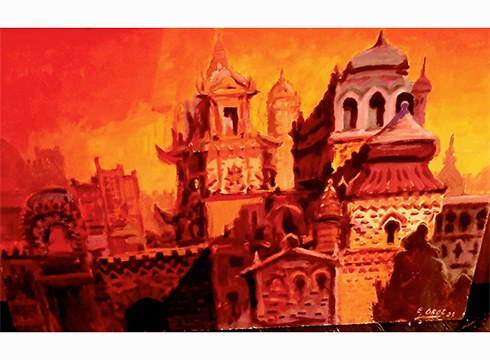 Mussorsky inspiratu zuten koadroen erakusketa zabalduko du gaur Esteban Orozek