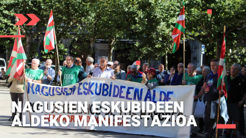 Nagusien oinarrizko eskubideak bete daitezela eskatu dute manifestazioan