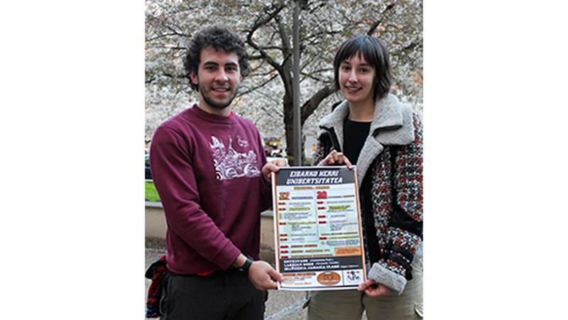Nahia Martinez eta Julen Mailharin: “Alternatiba bat eraiki nahi duten ikasleak bilduko gara Herri Unibertsitatean”