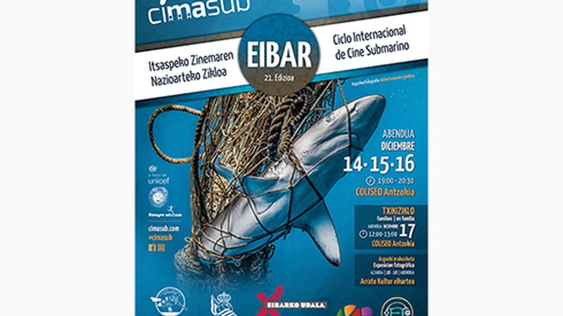 Nazioarteko Itsaspeko Zinema Ziklora aurkeztutako argazki onenen erakusketa zabalduko dute gaur Topalekuan