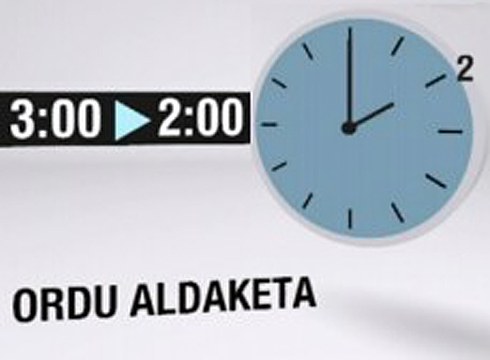 Neguko ordutegia sartuko da indarrean zapatutik domekarako goizaldean