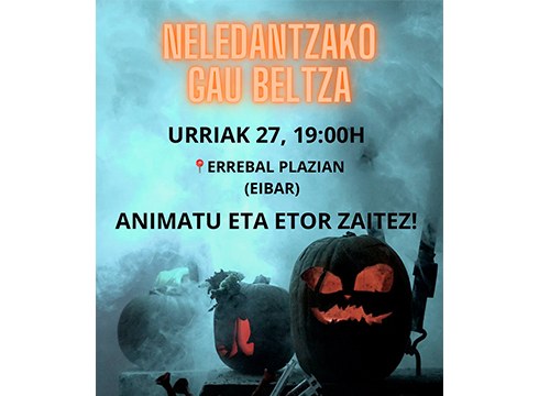 Neledantzak Gau Beltza ospatzeko dantza egingo du barixakuan