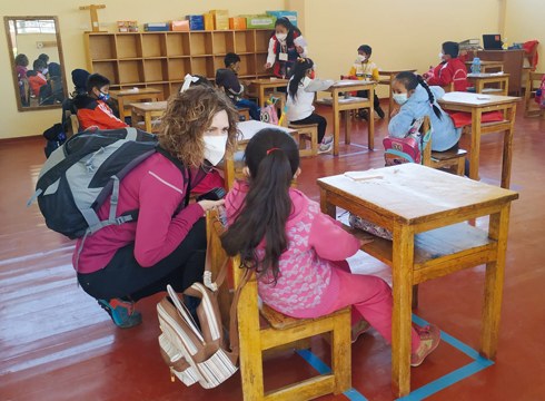 NEREA AGIRIANO (Aldatzeko irakaslea): "Perun proiektuak gauzatzen ari direla Ikustea oso pozgarria da"