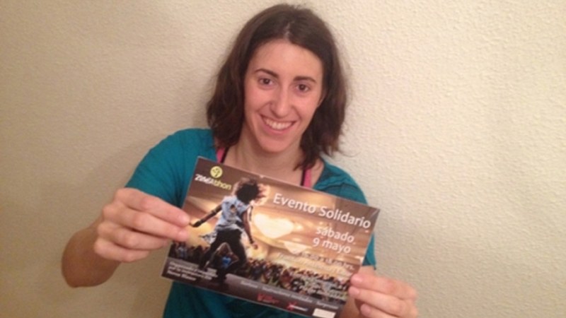 Nerea Blasco, zumba irakaslea: "Edozeinek dantzan egiteko koreografiak egingo ditugu"