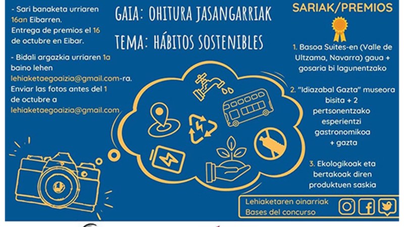 ‘Ohitura jasangarriak’ argazki lehiaketa jarri du martxan Egoaiziak