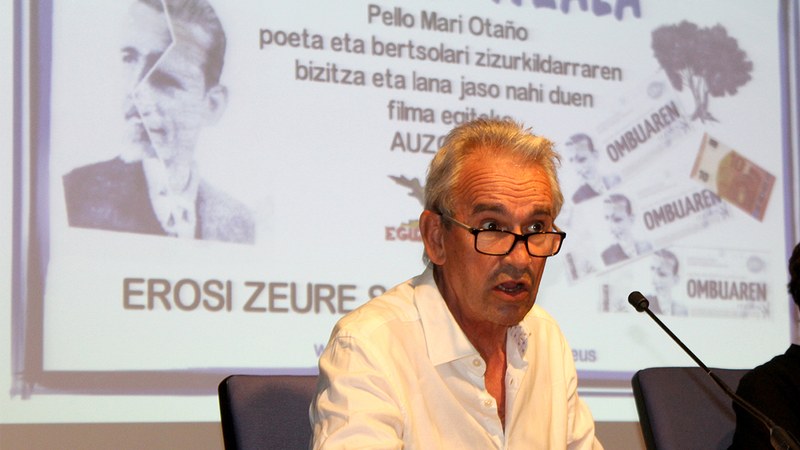 'Ombuaren itzala' film-proiektua auzolanean gauzatzeko diru-bilketa kanpaina abiatu du Patxi Bisquert aktore eibartarrak