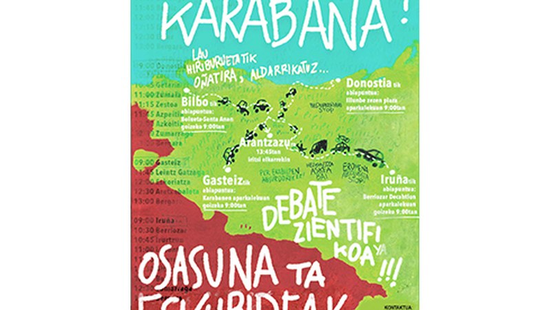 ‘Osasuna eta eskubideak’ taldeak antolatutako karabana Eibartik pasako da zapatuan