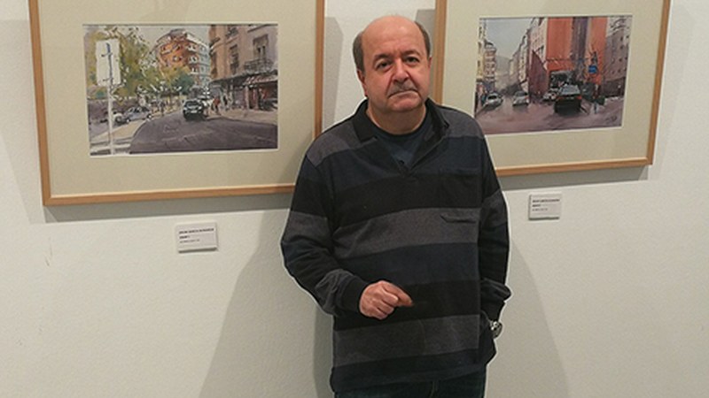 Oscar Garcia Gisasolak akuarela erakusketa zabalduko du bihar Untzagako jubilatu etxean