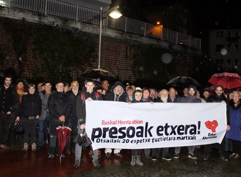 Otsailaren 20an espetxeetara egingo diren martxen inguruko agerraldia