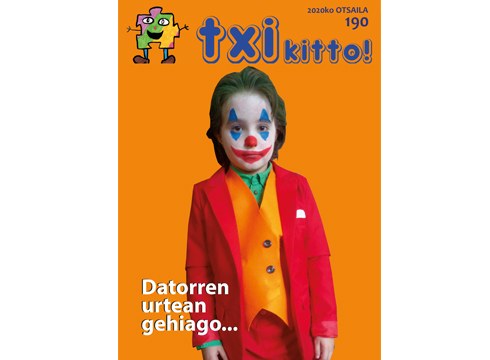 Otsaileko Txikitto! aldizkaria kolorez jantzita dator