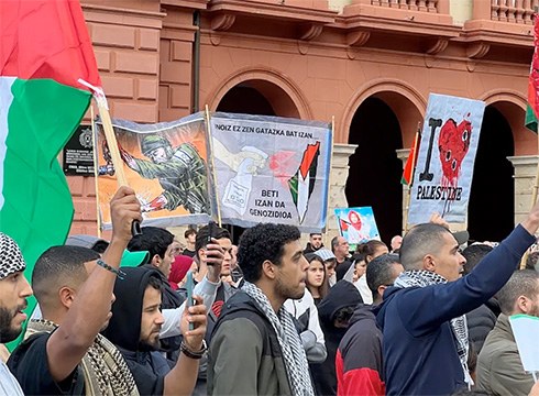 "Palestina aske!" goiburuari jarraituta manifestazioa egingo da gaur 19:00etan