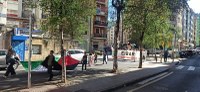Palestinaren aldeko manifestazio jendetsua egin zen domekan